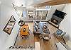 Loft View of Main Floor, Flatscreen, Gas Fireplace