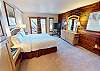 Primary Bedroom with King, Flatscreen, Deck