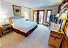 Primary Bedroom with King, Flatscreen, Private Bath, Deck