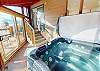 Indoor Hot Tub with Mountain Views