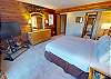 Primary Bedroom on Lower Level with Flatscreen, Private Bath