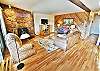 Living Area with Flatscreen, Gas Fireplace