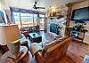 Living Area with Gas Fireplace, Flatscreen