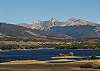 Summer Mountain and Lake View