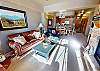 Beautiful Living Area with Leather Furniture