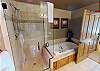 Primary Private Bath with Shower and Soak Tub
