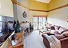 Living Area with Flatscreen, Gas Fireplace
