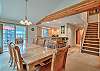Dining Area into the kitchen