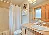King Master bedroom Full bathroom with a tub shower combo