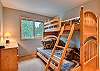 Bedroom #4 twin/double bunk bed
