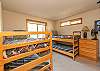 2 twin bunk beds downstairs