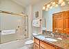 Jack'n'hall bath - adjoing Bedroom #1. Tub Shower Combo