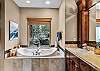 Large soaking tub