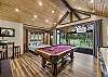 Pool Table in Game Room 