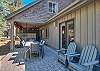 Back patio with new outdoor furniture