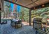 Back patio with new outdoor furniture. 