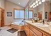 Master Bath #1 - Jacuzzi Soaker Tub and open walk in shower