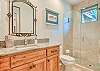 Bathroom #4 - Walk In Shower - Across Pool Table area