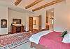 Bedroom #2 - TV and gas fireplace