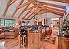 Full View of Bar area and Upstairs Living Room 