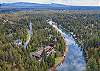 Overhead view of the Deschutes River
