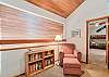 Upstairs reading nook