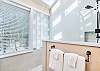 Walk in Shower of newly remodeled master bathroom 