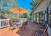 Deck with patio furniture