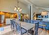 Dining Area with View of Kitchen and Living Room 