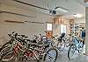 Garage with Bikes for your use. 
