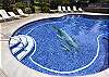 Swim to the Whale (inset) in the swimming Pool. Perfect for families!
