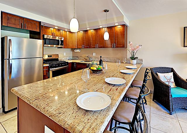 Spacious kitchen, perfect for entertaining guests and unleashing your culinary creativity!