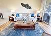 Warm, welcoming space perfect for unwinding after the beach.