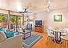Bright and airy living space with stunning Hawaiian decor and a laid-back vibe.