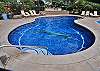 Large pool, with plenty of space for laying out