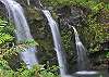 Tropical waterfalls along the road to Hana
