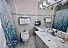 Fluffy towels and spacious restroom
