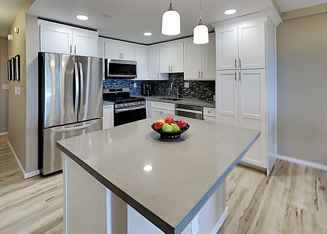 Your luxurious kitchen is newly updated with all new stainless steel appliances