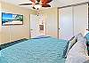 The guest bedroom offers a King bed with a Smart TV.