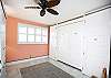 Fold up Murphy bed for additional space when needed
