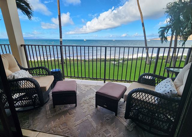 Sweeping ocean views - perfect for taking in Maui's unforgettable sunsets.