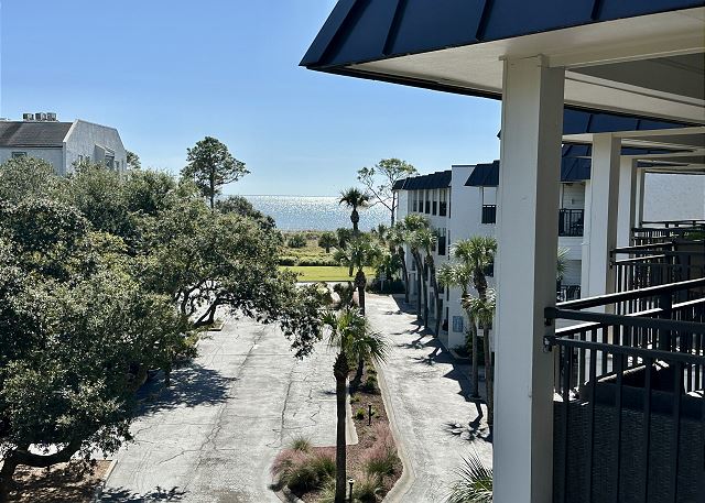 View of the ocean from the balcony