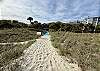 Pathway to back from the beach