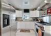 Remodeled kitchen with chef grade appliances granite countertops