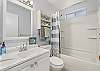 Master ensuite has a tub/shower combination.