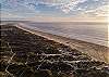 The Pismo Beach coastline offering miles of sandy beach to walk.