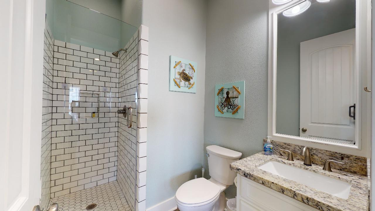 Guest bath located on main level