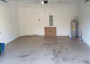 Two car garage with private entry into the home.