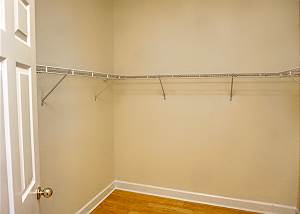 One of the walk in closets, located to your left as you enter this Master Suite.