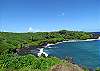 Black sand beach